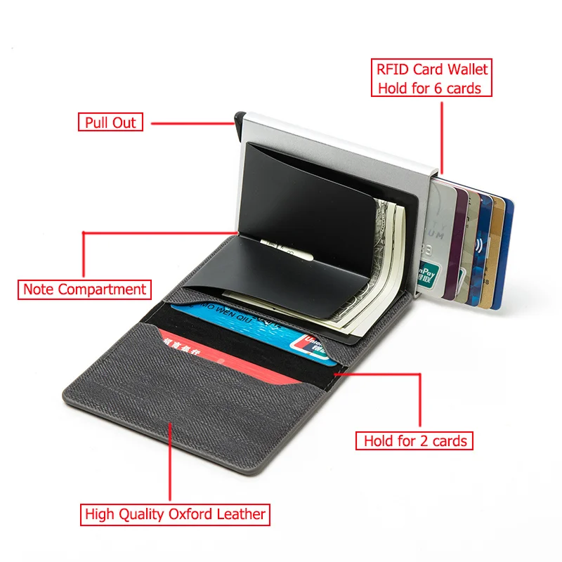 ZOVYVOL 2020 подарок новинка бизнес держатель для карт с застежкой Rfid Кошелек
