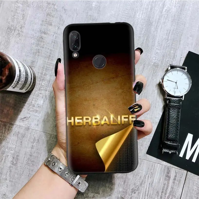 Herbalife черная крышка чехол для телефона для Xiaomi Redmi Note фотоаппаратов моментальной печати 8 7 7S 7A 6 S2 GO K20 Pro 6A mi 6X 5X A1 CC 9 8 Coque - Цвет: BA056-2