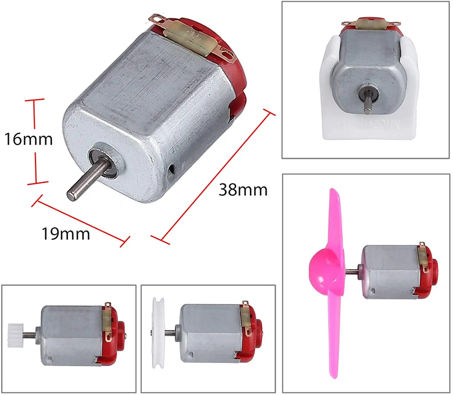 Small Dc Motor 6Pcs Rectangular Small Electric Motor Miniature Dc Motors  Science Project Motor For Diy