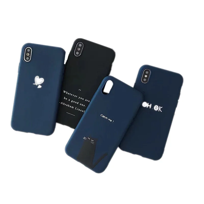 Heart Pattern Phone Cases Cover Soft Silicone Ultra-thin Back Cover Shell For OPPO A5/A3S A7X/F9 A57/A39 A59/F1S A83/A1