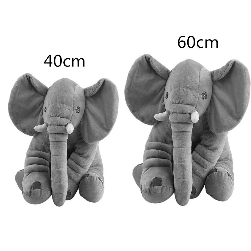

40/60cm Infant Plush Elephant Soft Appease Elephant Playmate Calm Doll Baby Toy Elephant Pillow Plush Toys Stuffed Doll