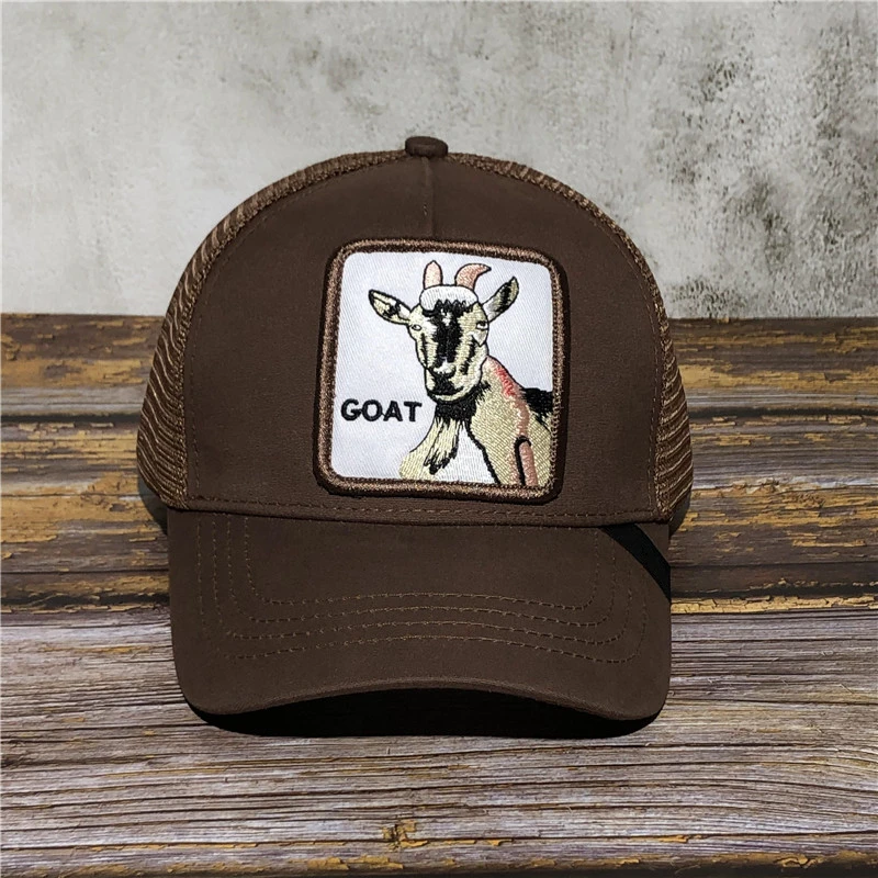 GOAT Новинка, GoorinS, животная ферма, шляпа для мужчин, Лев, зверь, вышивка, бейсболка, животное, дышащая сетка, Дальнобойщик, хип-хоп шапки - Цвет: GOAT