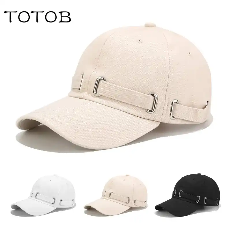 korean cap with long strap