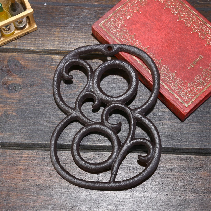 Industrial Cast Iron House Number American Style Door Numbers Address Customized Number For Home Restaurant Wall Living Room house number signs house numbers number plate