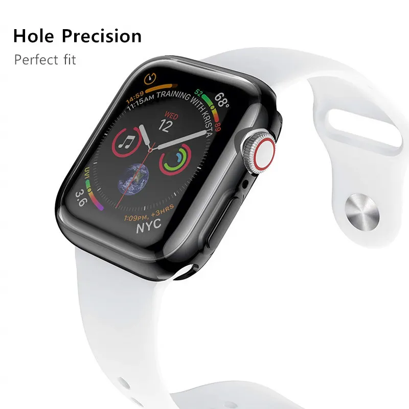 Чехол для Apple Watch Band 5 4 3 42 мм 38 Appel Iwatch 2 1 44 мм/40 Защитная крышка экрана|Ремешки часов|