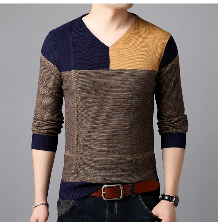 Новая мода Trui Gentle men Trui Dressed Облегающие джемперы вязанный шерстяной Восстановленный корейский стиль повседневная мужская одежда