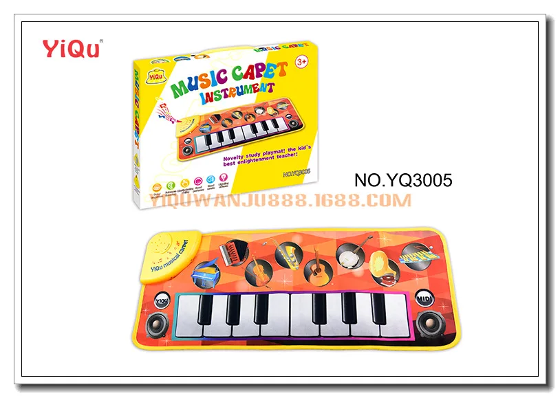 Yiqu3005 музыкальная пусковая установка, светящаяся игрушка, стиль, сенсорный палец, электронная клавиатура для фортепиано, Инь ле Тан