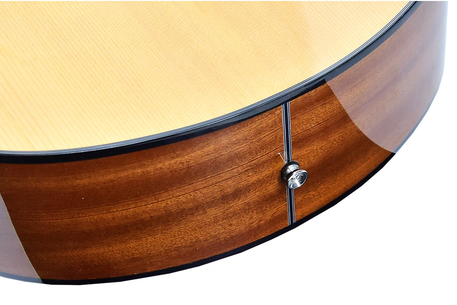 Акустическая бас-гитара электрическая 4 стальных струны а форма ель Sapele Highgloss Cutaway pick Up электро тюнер