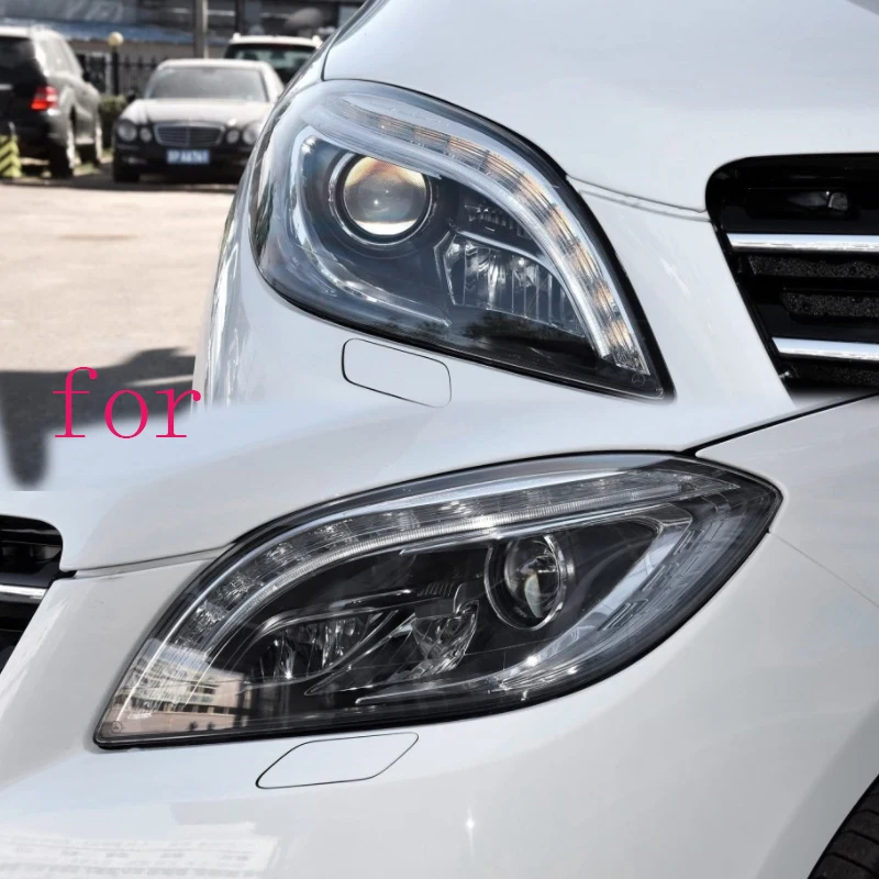 W166 оболочка Черная фара тени черная фара база для Mercedes-Benz ML300 ML350 ML400 W166 фара черный корпус shell2012