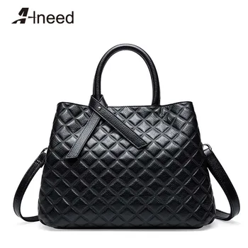 

ALNEED Genuine Leather Bags for Women 2019 Large Capacity Shoulder Bags Crossbody Clutch Ladies Purse Saffiano Bolsa Feminina