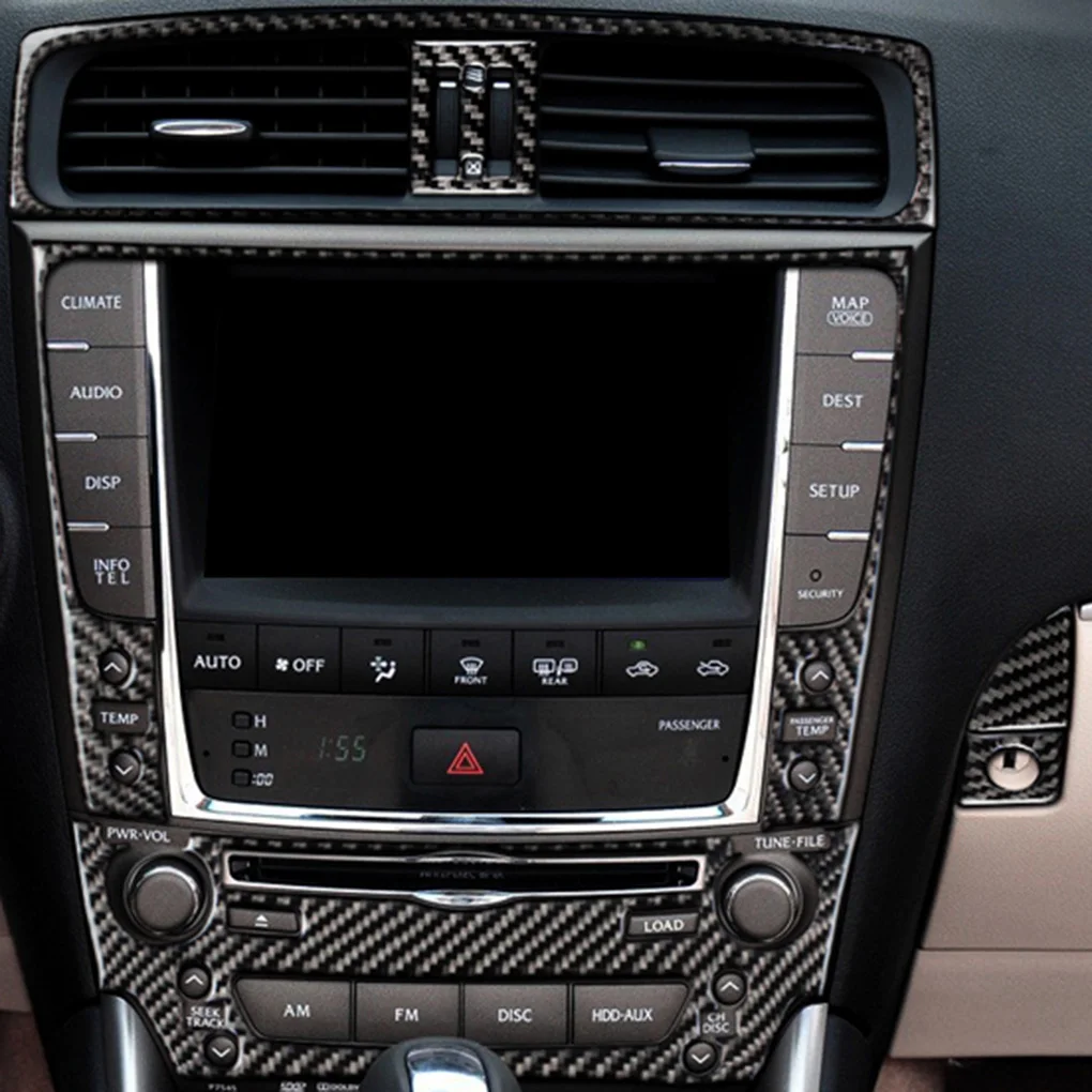 Замена для Lexus IS250 300 350C 2006-2012 панель из углеродного волокна, наклейка для автомобиля, панель переключения передач A