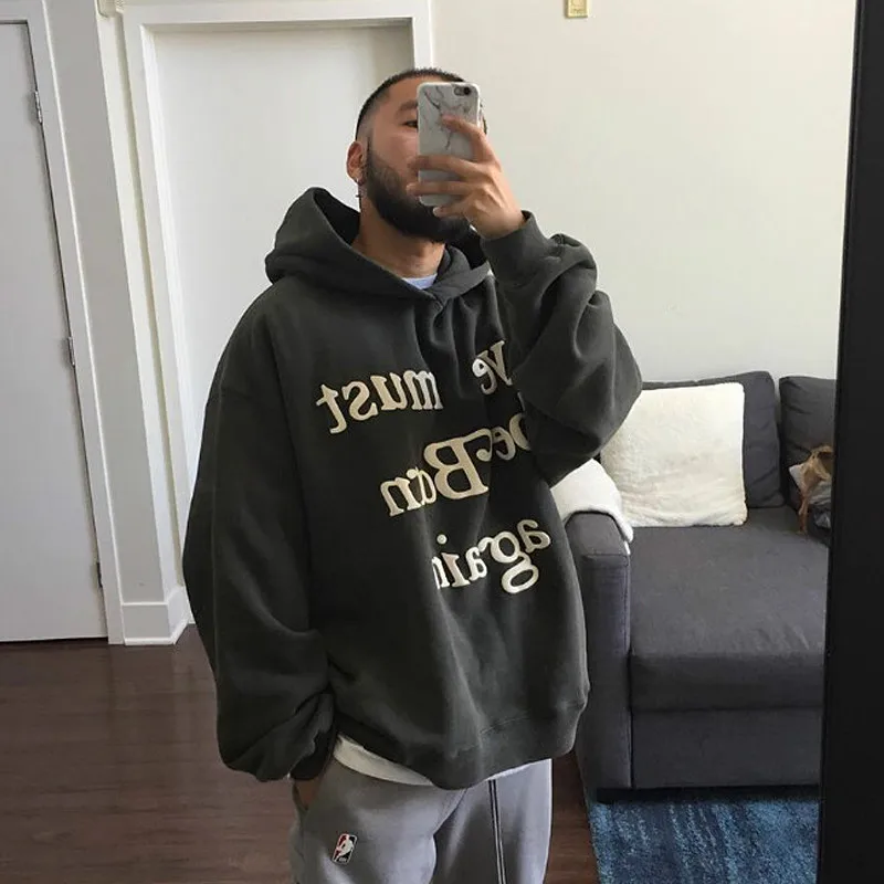 ye must be born again moletom com capuz red