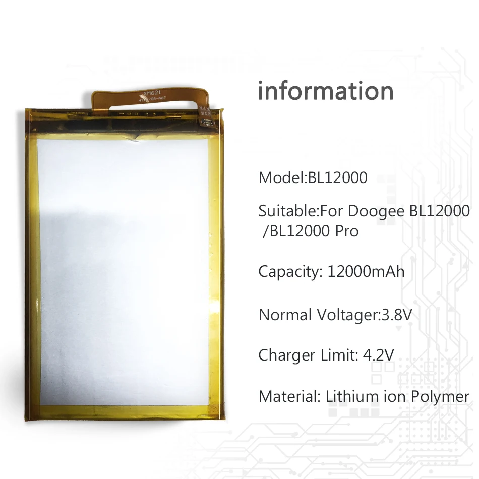 Для Doogee BL12000/BL12000 Pro запасная батарея для мобильного телефона BL12000 12000 мА-ч