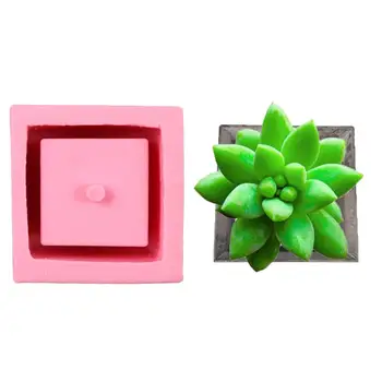 

Square Silicone Pot and Planters Ceramic Clay Hanging Flower Pot in Flower Pots Decorative Mold Planter Vases Craft Home Decor