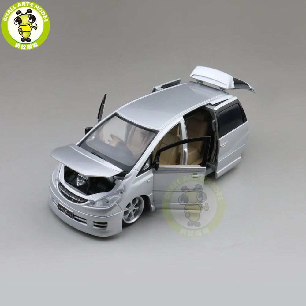 1/32 Jackiekim ESTIMA MPV игрушка OTA литая металлическая Модель автомобиля игрушки дети звук освещение подарки