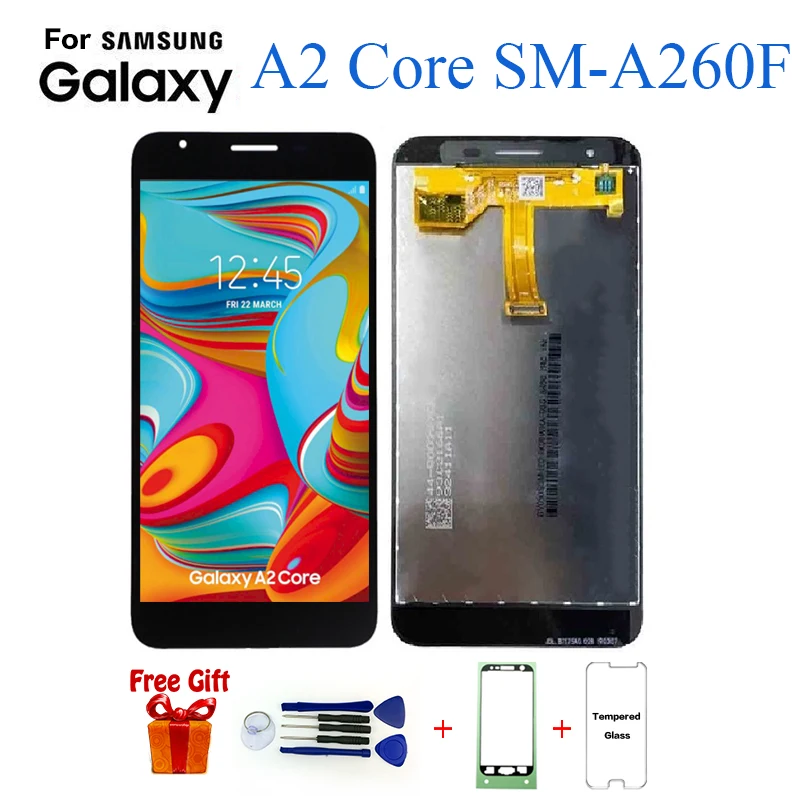 A260 Lcd для samsung Galaxy A2 Core Lcd кодирующий преобразователь сенсорного экрана в сборе SM-A260F/DS A260F дисплей+ Инструменты