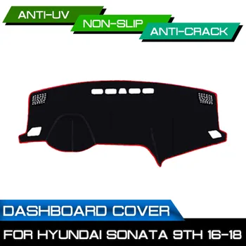 

Car Anti-dirty Non-slip Dash Cover Mat Dashboard Mat UV Protection Shade for Hyundai Sonata 9th 2016 2017 2018