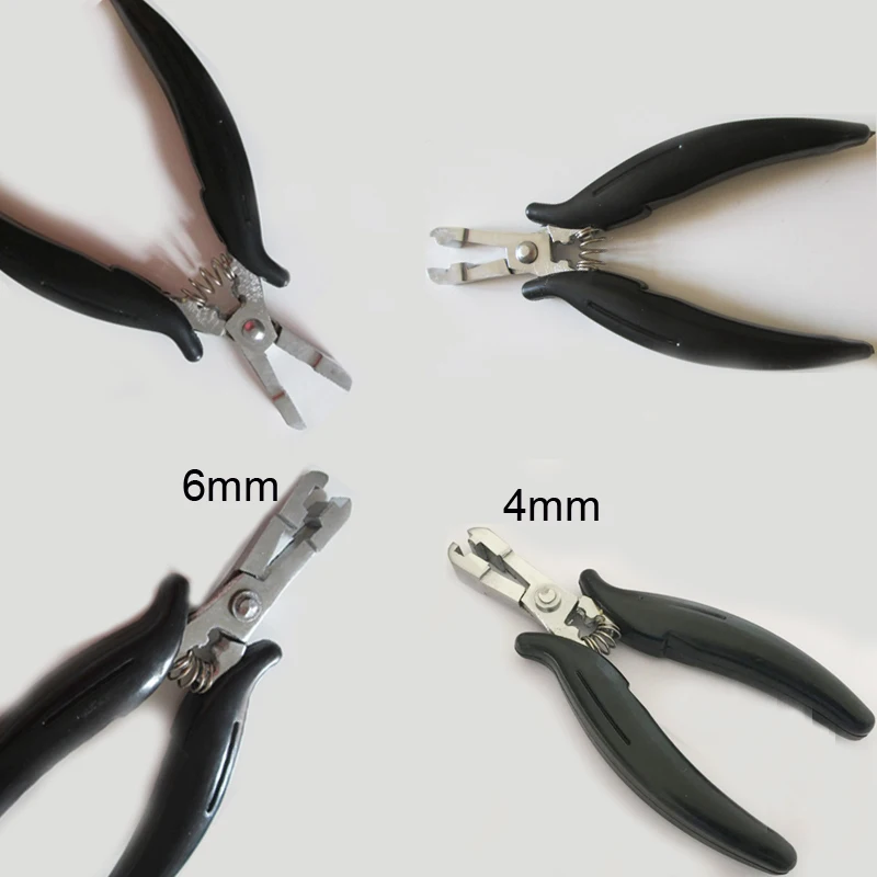

1PC Black handle Stainless Hair Pliers For Hair Extension Tools Multi Functional Hair Extension Pliers U/I/C TIP