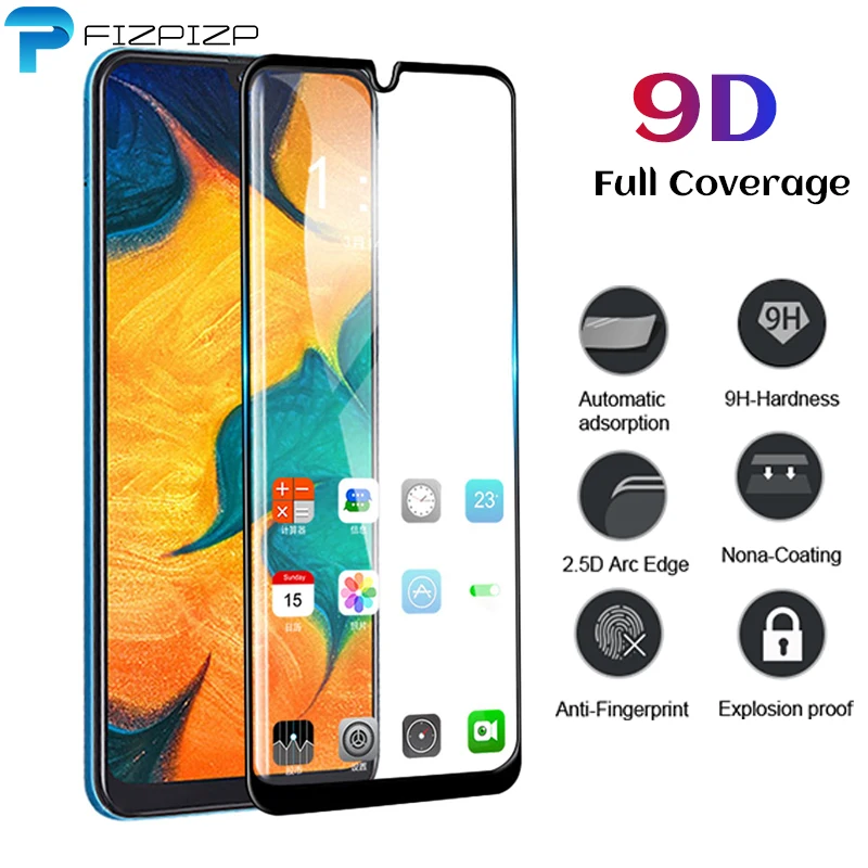 

New 9D Full Cover Tempered Glass For Samsung Galaxy A10 A10S A20 A20S A20E A30 A30S A50 A50S A40 A40S A70 A70S Screen Protector