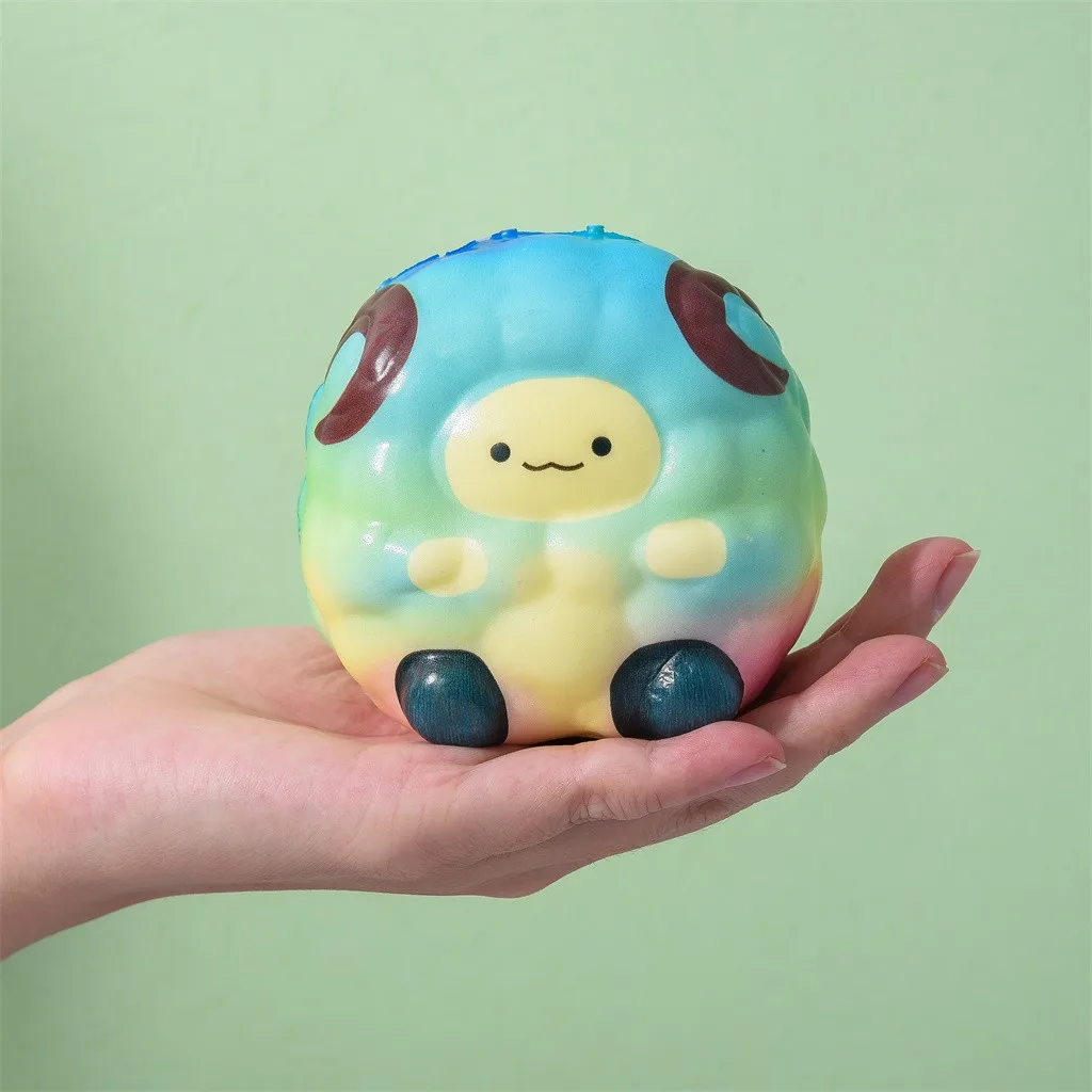 Kawaii очаровательная игрушка-овечка, медленно поднимающийся крем, ароматические игрушки для снятия стресса, подарки, мягкое peluche, медленное увеличение стресса, W822