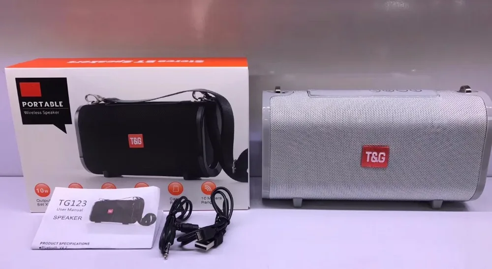 TG-123 Bluetooth динамик MP3 музыкальный плеер Портативный Открытый мини динамик сабвуфер радио карта динамик с батареей 18650