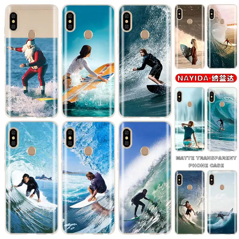 Silicone Case For Xiaomi Redmi 10 9a 7a 8a Note 9 8 7 Pro Max 10s 9s 8T Prime 9at 5G Fashion Cover Sports surfing Fundas | Мобильные