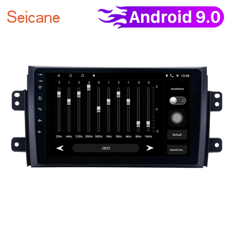 

Seicane Car Multimedia player 2din 9" Android 9.0 car GPS Radio for 2006 2007 2008 2009 2010 2011 2012 Suzuki SX4 support wifi