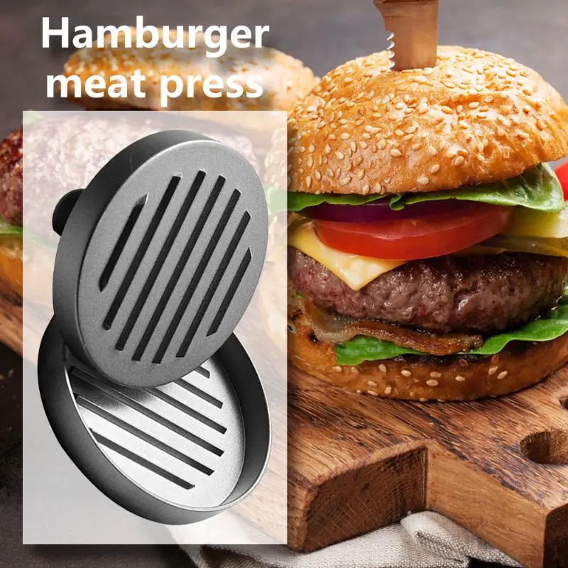 Прочный алюминиевый сплав круглый гамбургер прессование плесень безопасный практичный мясо говядины бургер кухня выпечки гриля инструменты