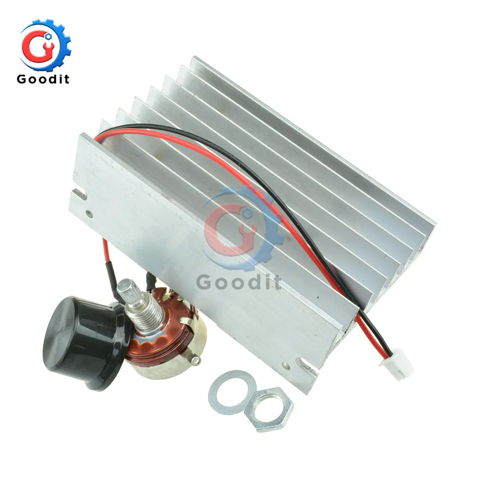 AC SCR Напряжение регулятор двигателя Скорость Управление; 10000W AC 220V Управление затемнения диммеры термостат