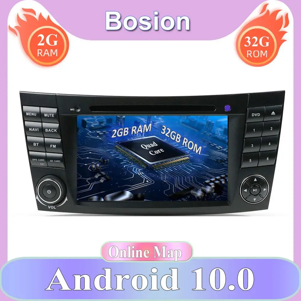 7 дюймов Android 10 0 автомобильный мультимедийный плеер для Mercedes Benz e-класс W211 E300 CLS/W219