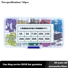 Fusíveis de carro pequeno e médio pacote misto xenon lâmpada 2a 3535a fusível carro inserção