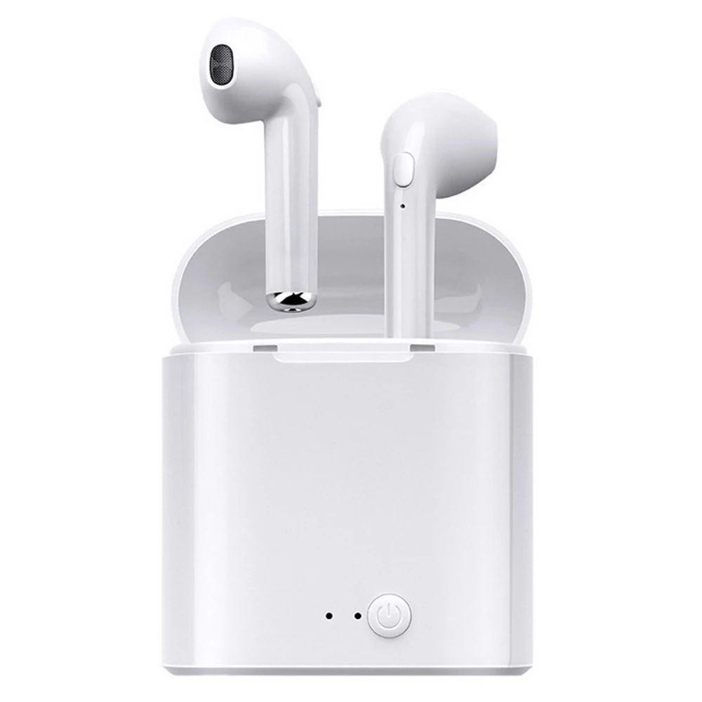 40 шт./лот TWS i7s, беспроводные наушники, Bluetooth 5,0, зарядка, стерео наушники, гарнитура, Беспроводная зарядка, гарнитура, микрофон для всех телефонов