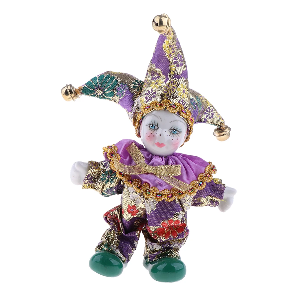 6 Inch Italian Doll Porcelain Clown Figures Artware Fit for Valentine Gift Home Office Desktop Decor Ornaments | Игрушки и хобби