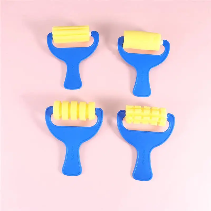 Набор губчатых кистей и палитры для творчества 25 шт. красочная ранняя обучающая