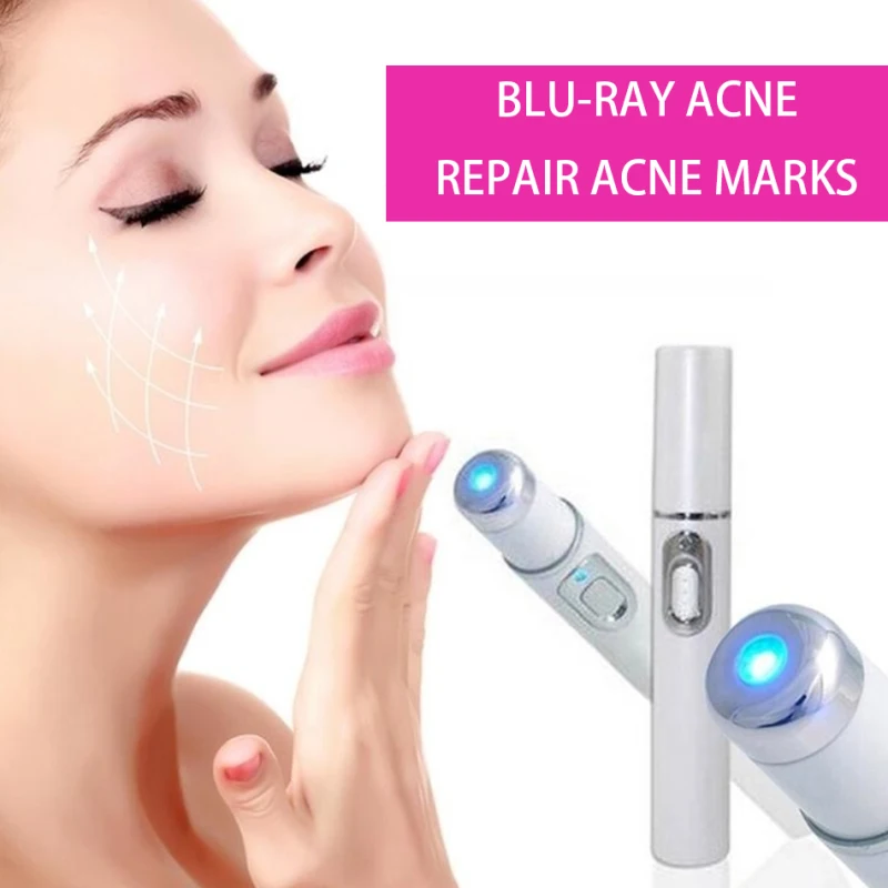 

Acne Laser Pen Portable Wrinkle Removal Machine Durable Soft Scar Remover Device BlueLight Therapy Pen Face Skin Care Tool
