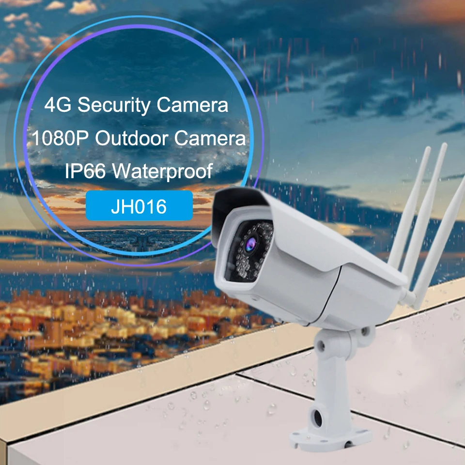 Jimi JH016 Wifi камера для улицы Full HD 1080p работает с 4G и Погодостойкая камера безопасности 30 дней облачная ip-камера для хранения