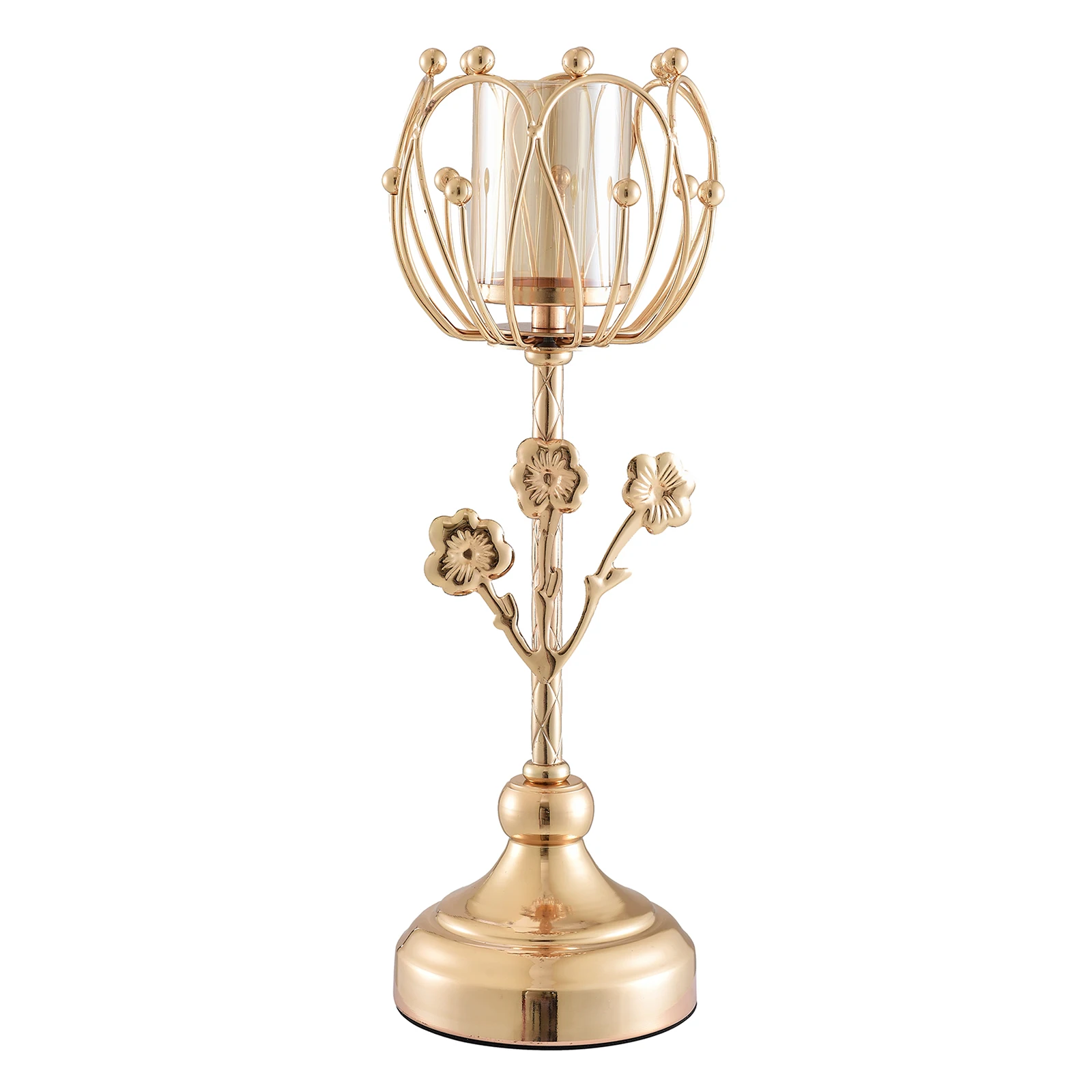 Rustic Gold Candle Holder Home Decoration Christmas Centerpieces Candlestick