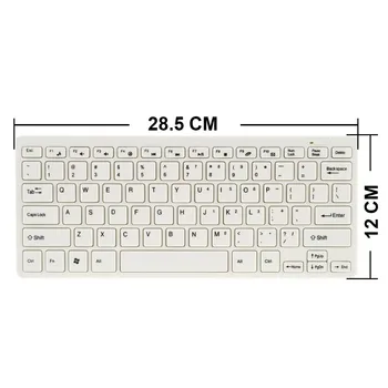 

2.4G Ultra Slim Portable Wireless Keyboard and Mouse Combo with Keyboard Protective Film for Windows 7/8/XP/Vista/Desktop/ PC