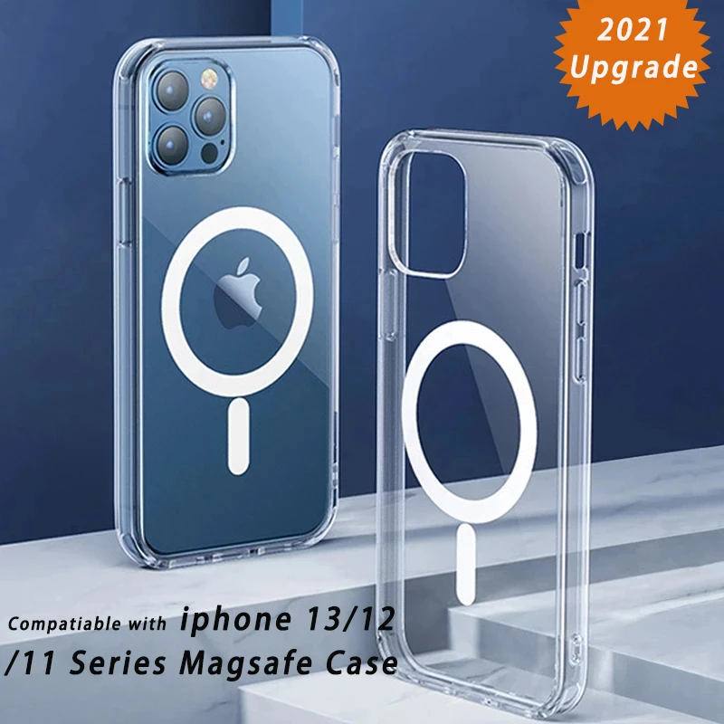 Ultra Thin Magnetic Case For Iphone 13 Pro 12pro Max Magsafe Case Cover Clear Skin Cases For iphon 13pro 12 Mini 11 Mag Safe magsafe charger amazon