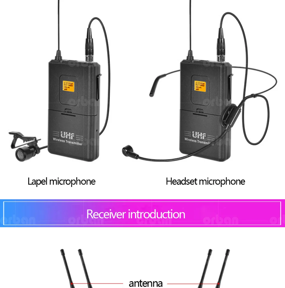 Профессиональный беспроводной микрофон четырехканальный UHF Ручной петличный микрофон караоке вечерние сцены