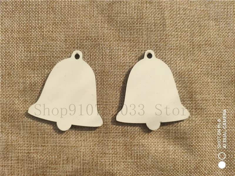 

100pcs/sublimation blank heat transfer printing Christmas tree decoration pendant MDF two-sided printing new DIY gifts 30pcs/lot