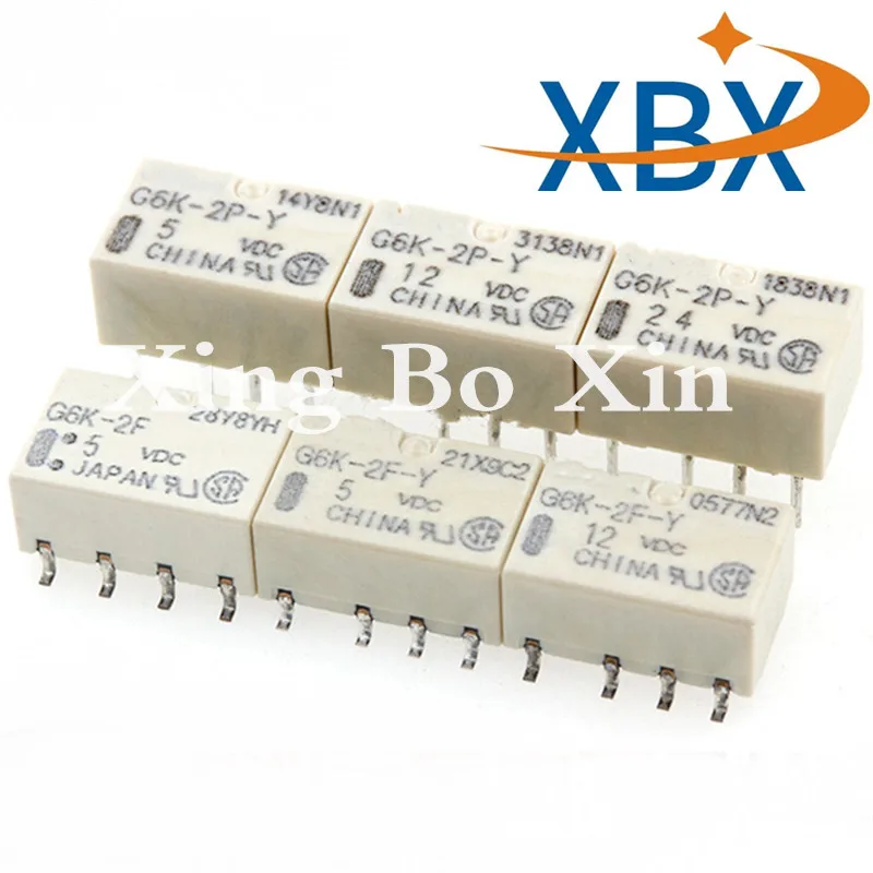 100% новое оригинальное реле G6K-2P-Y-5VDC G6K-2P-Y-12VDC G6K-2P-Y-24VDC DC5V 12В 24В 8pin DIP8 | Обустройство