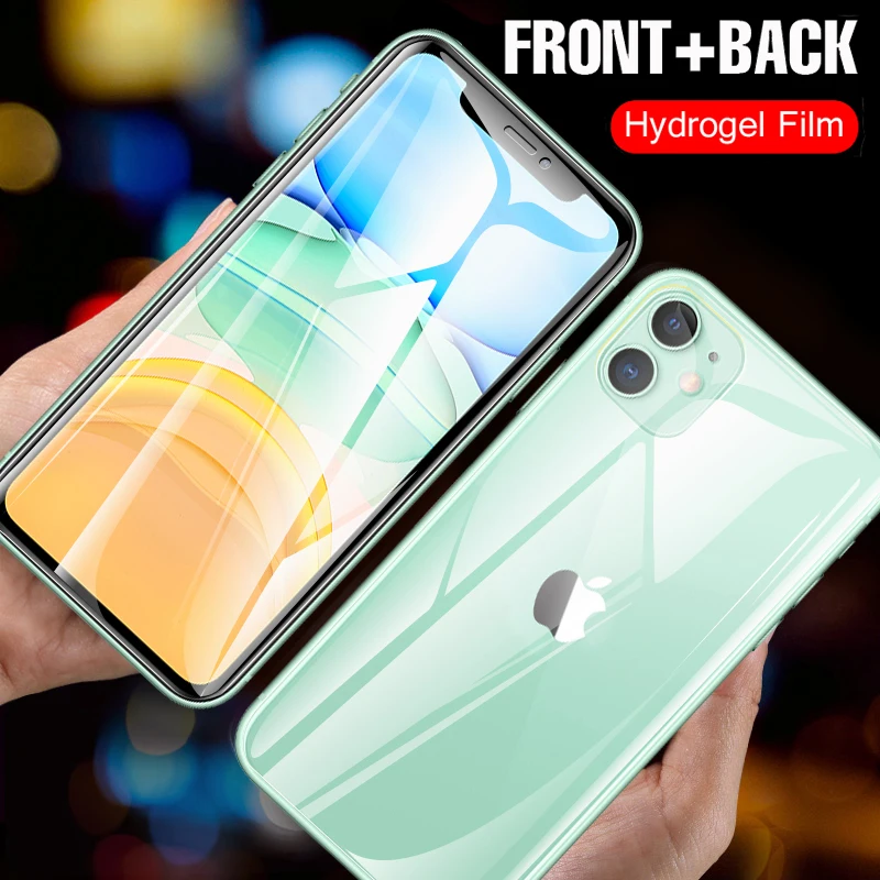 

Front+Back Lamorniea 20D Screen Protector For iPhone 11 Pro Max 11Pro Max Hydrogel Soft Film For Apple iPhone XS Max 6 7 8 Plus