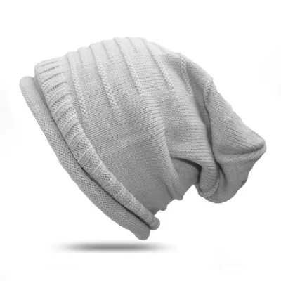 Style 14 Зимняя шапка унисекс, вязаная шерстяная шапка, женская модная повседневная Лыжная шапка, толстые теплые шапки для мужчин и женщин, мягкие Мешковатые шапочки Skullies Beanies - Цвет: Style 14