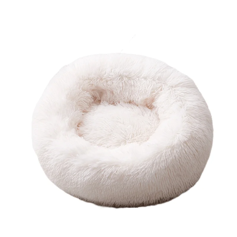thumbnail image 1 of Cama redonda extragrande para mascotas, perrera transpirable, casas sólidas para perros grandes, camas para gatos, saco de dormir de Donut de felpa antideslizante, 1 of 4