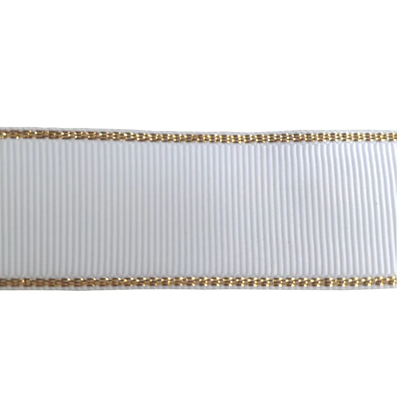5/8 inch high quality grosgrain ribbon satin tape for decoration,gift packing white color 16mm wide