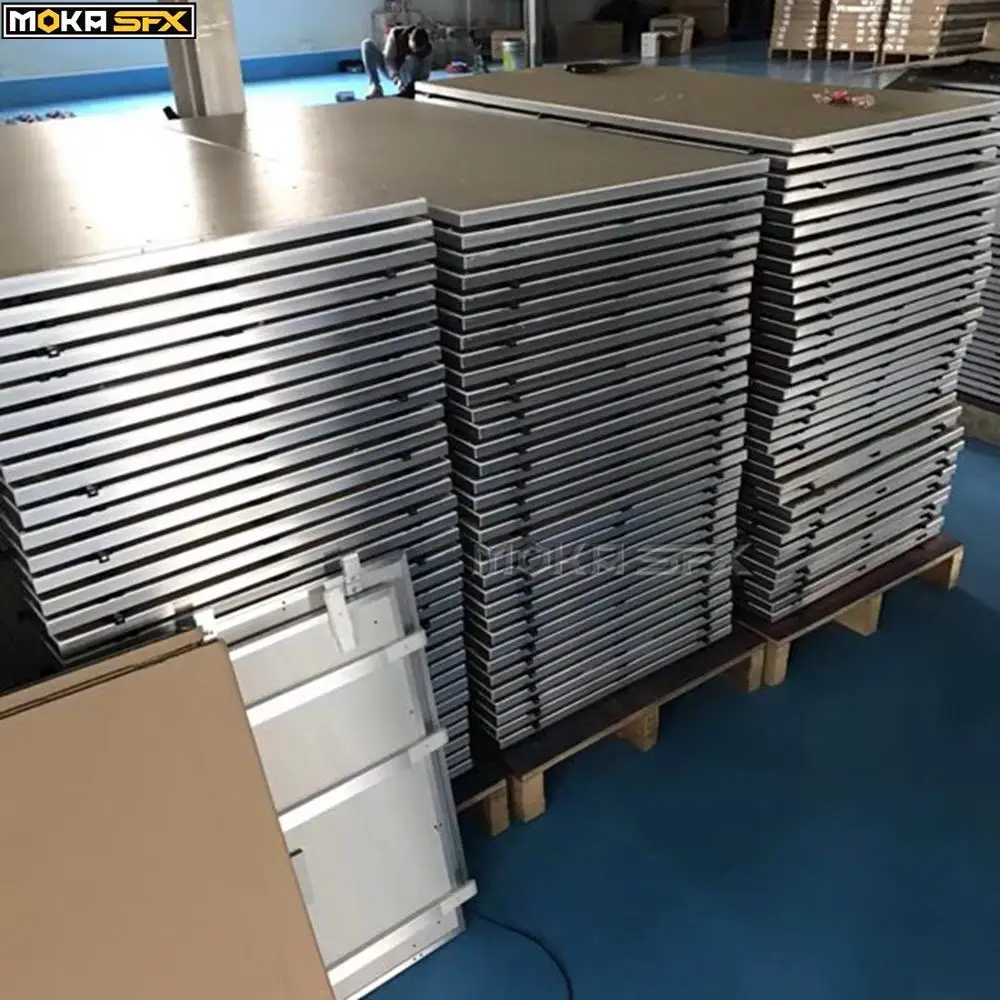 12*12 Ft Starlit Dancefloors White Flashing Dance Floor White Starlight