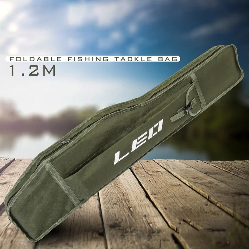 Fishing Rod Bag Carrier 1.2m Foldable Single Layer Fishing Storage Bag Fishing Accessories