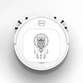 

Auto USB Sweeping 1800Pa Multifunction Smart Robot Vacuum Cleaner Dry Wet Vacuum Floor Cleaner Fashion Dreamcatcher Owl Dreams
