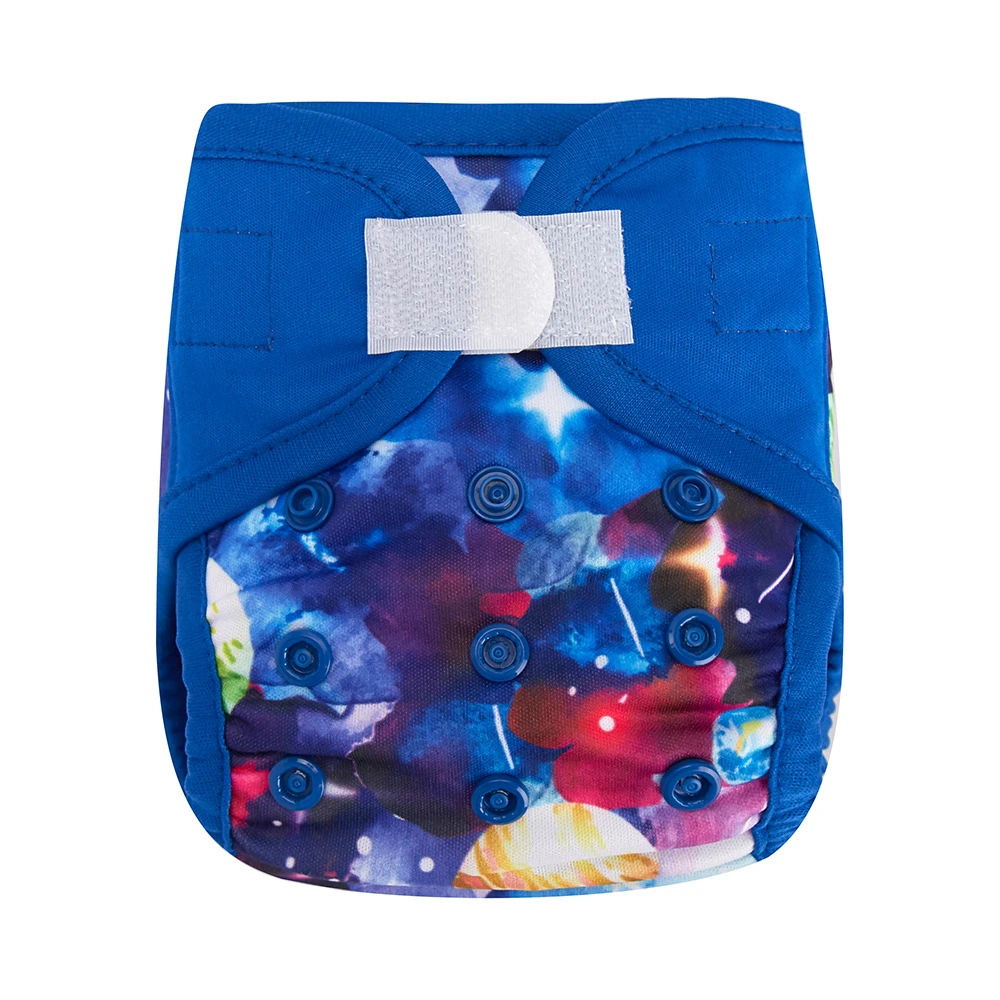 MP02 Happy Flute подгузники для новорожденных, тканевые подгузники, водонепроницаемые, Пул, двойные вставки, крошечные, NB, один размер, подгузники, подходят для детей до 5 кг - Цвет: MP02